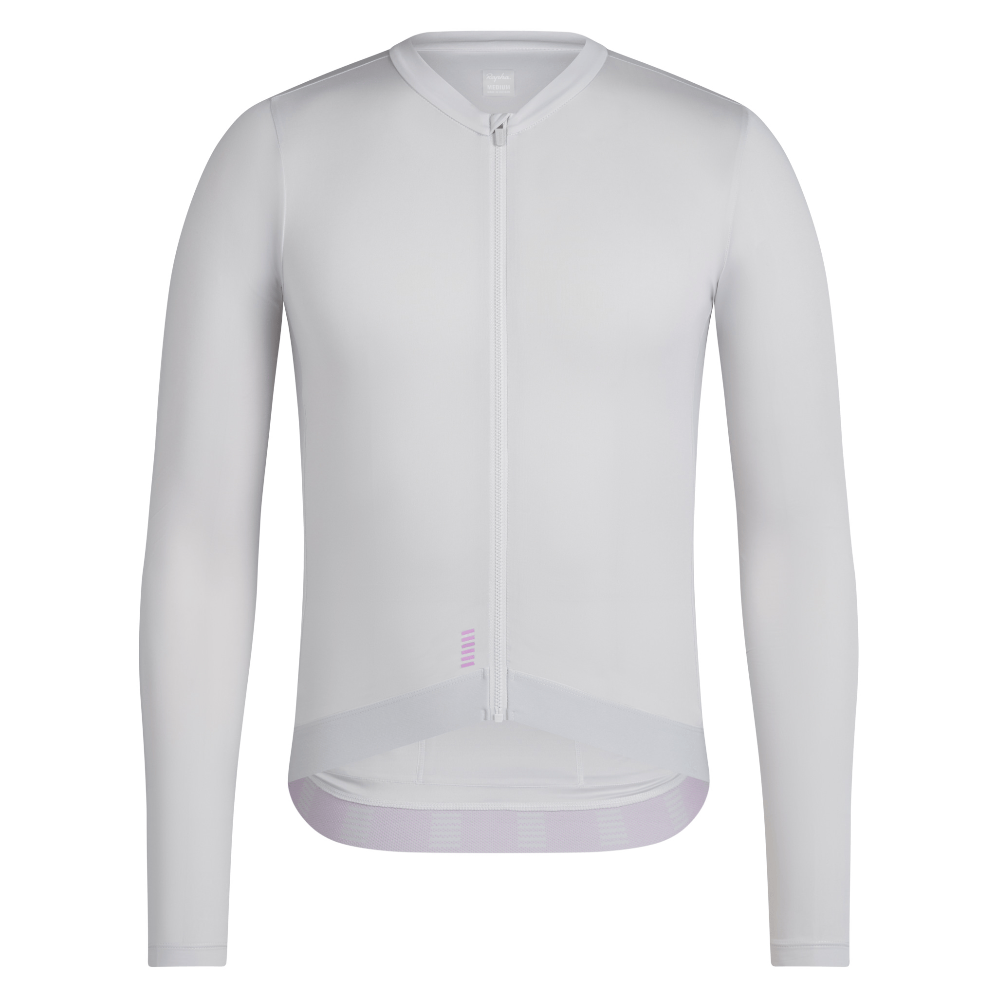 Rapha Men's Pro Team Long Sleeve Lightweight Jersey Silver/Quartz / XS Apparel - Clothing - Men's Jerseys - Road