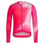 Rapha Men's Pro Team Long Sleeve Lightweight Jersey Surface Print - Pink / XS Apparel - Clothing - Men's Jerseys - Road