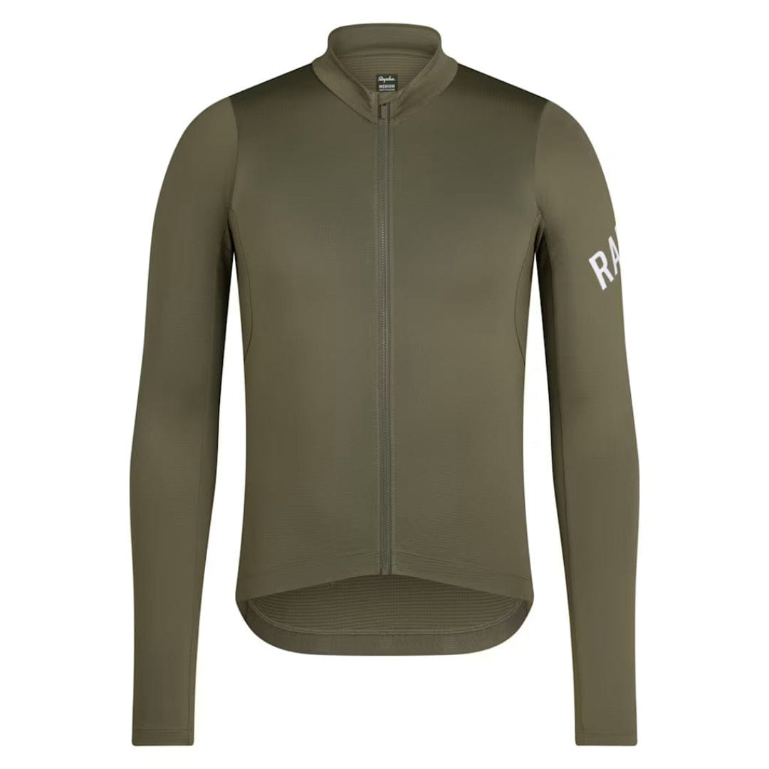 Rapha Men's Pro Team Long Sleeve Midweight Jersey Green/White / XS Unclassified