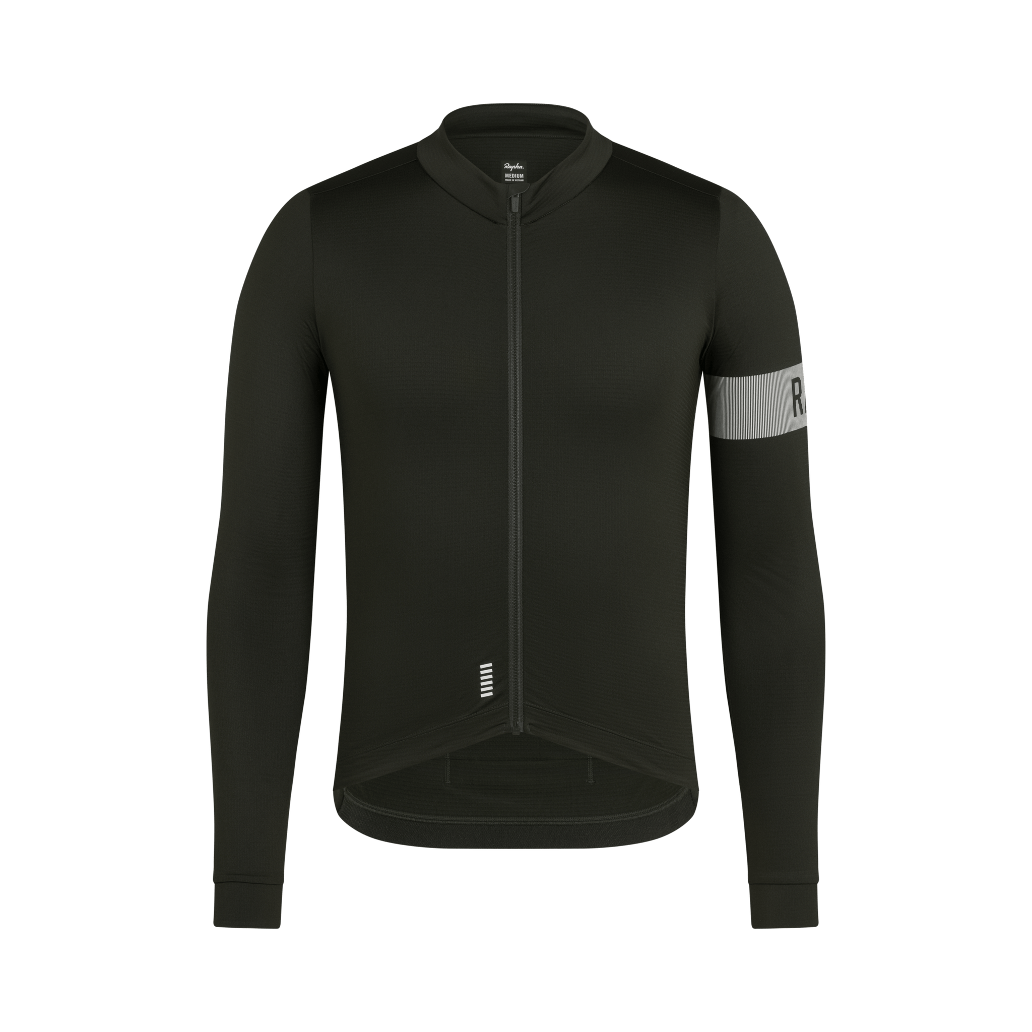 Rapha Men's Pro Team Long Sleeve Midweight Jersey II Black/White / XS Apparel - Clothing - Men's Jerseys - Road