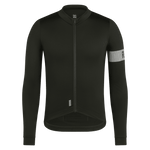 Rapha Men's Pro Team Long Sleeve Midweight Jersey II Bottle Green/White / XS Apparel - Clothing - Men's Jerseys - Road