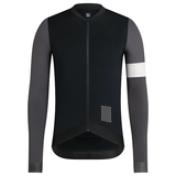 Rapha Men's Pro Team Long Sleeve Training Jersey Black/Carbon Grey/White / XS Apparel - Clothing - Men's Jerseys - Road