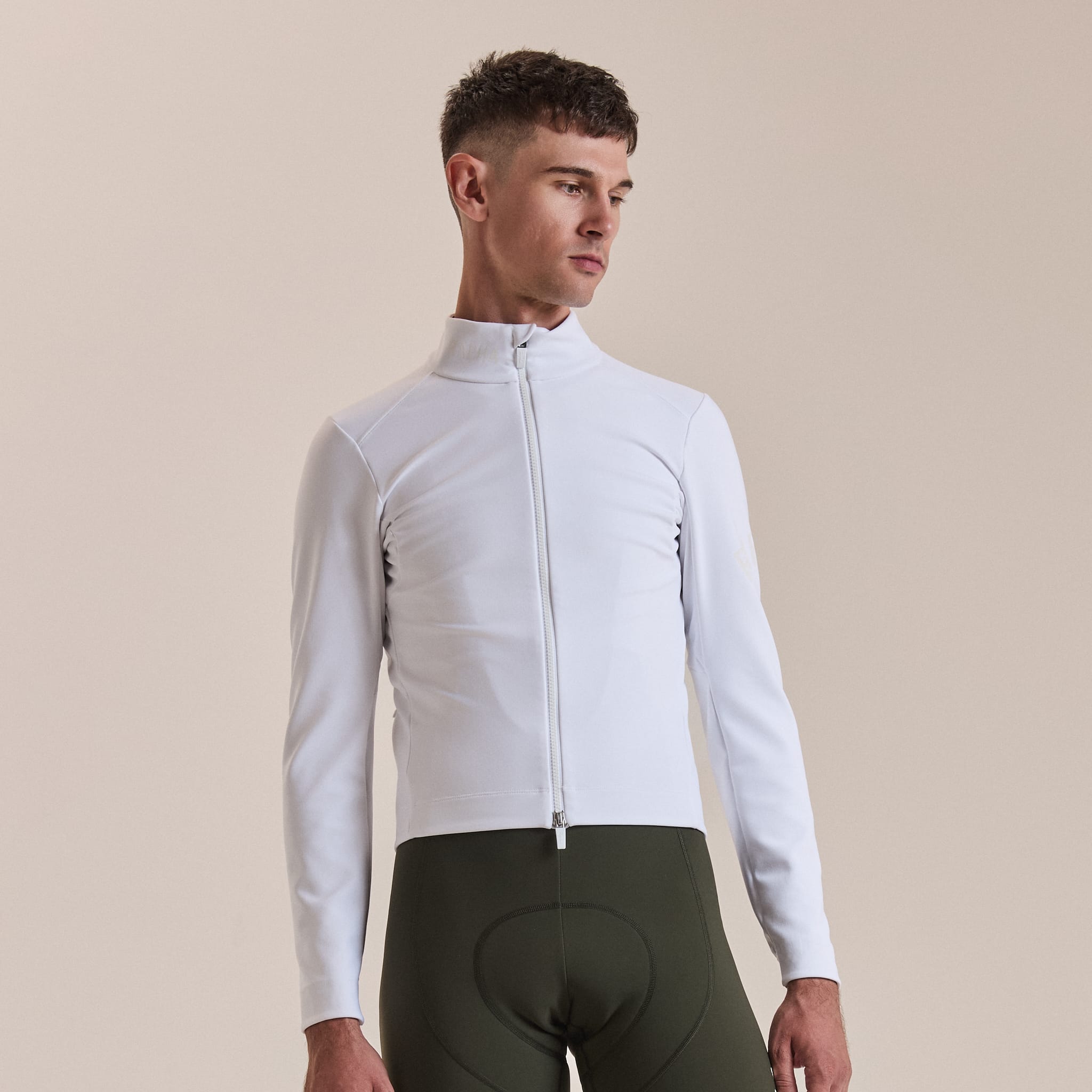 Rapha Men's Pro Team Shadow Winter Jacket White/Rainbow Reflective / XS Apparel - Clothing - Men's Jackets - Road