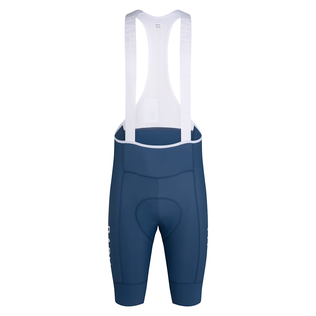 Rapha Men's Pro Team Training Bib Shorts II - Regular Denim Blue/White / XS Apparel - Clothing - Men's Bibs - Road - Bib Shorts