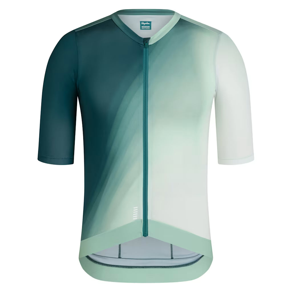 Rapha Men's Pro Team Training Jersey Surface Print - Green / XS Apparel - Clothing - Men's Jerseys - Road