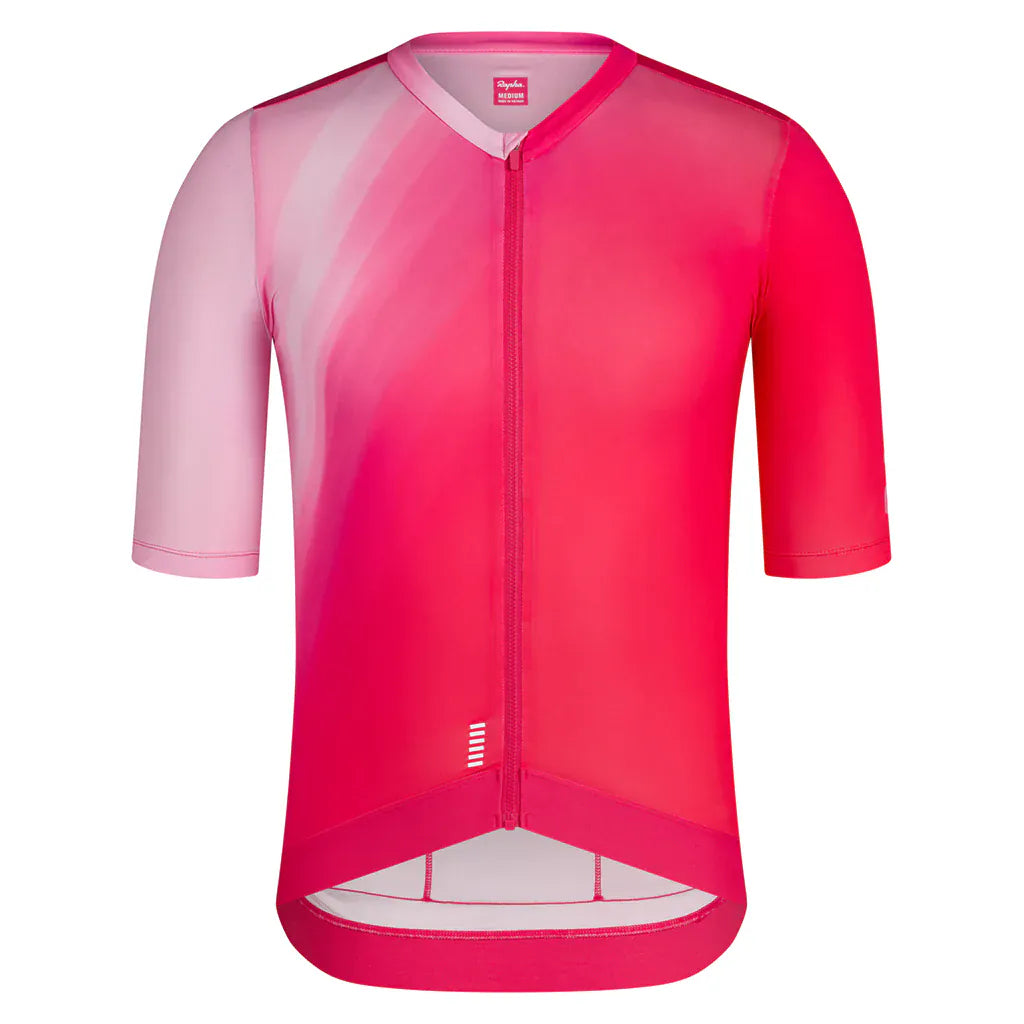 Rapha Men's Pro Team Training Jersey Surface Print - Pink / XS Apparel - Clothing - Men's Jerseys - Road