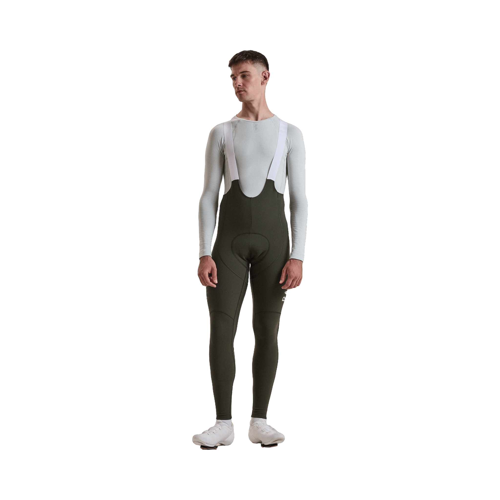 Rapha Men's Pro Team Winter Tights III Bottle Green/White / XS Apparel - Clothing - Men's Bibs - Road - Bib Tights