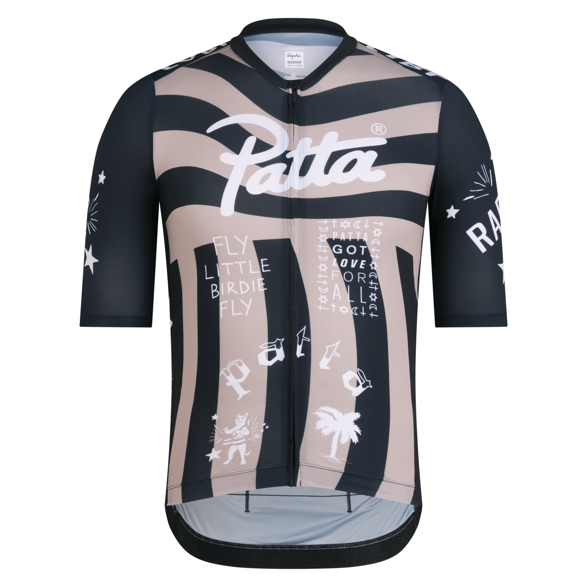 Rapha + Patta Men's Pro Team Training Jersey Luxury Black / XS Apparel - Clothing - Men's Jerseys - Road