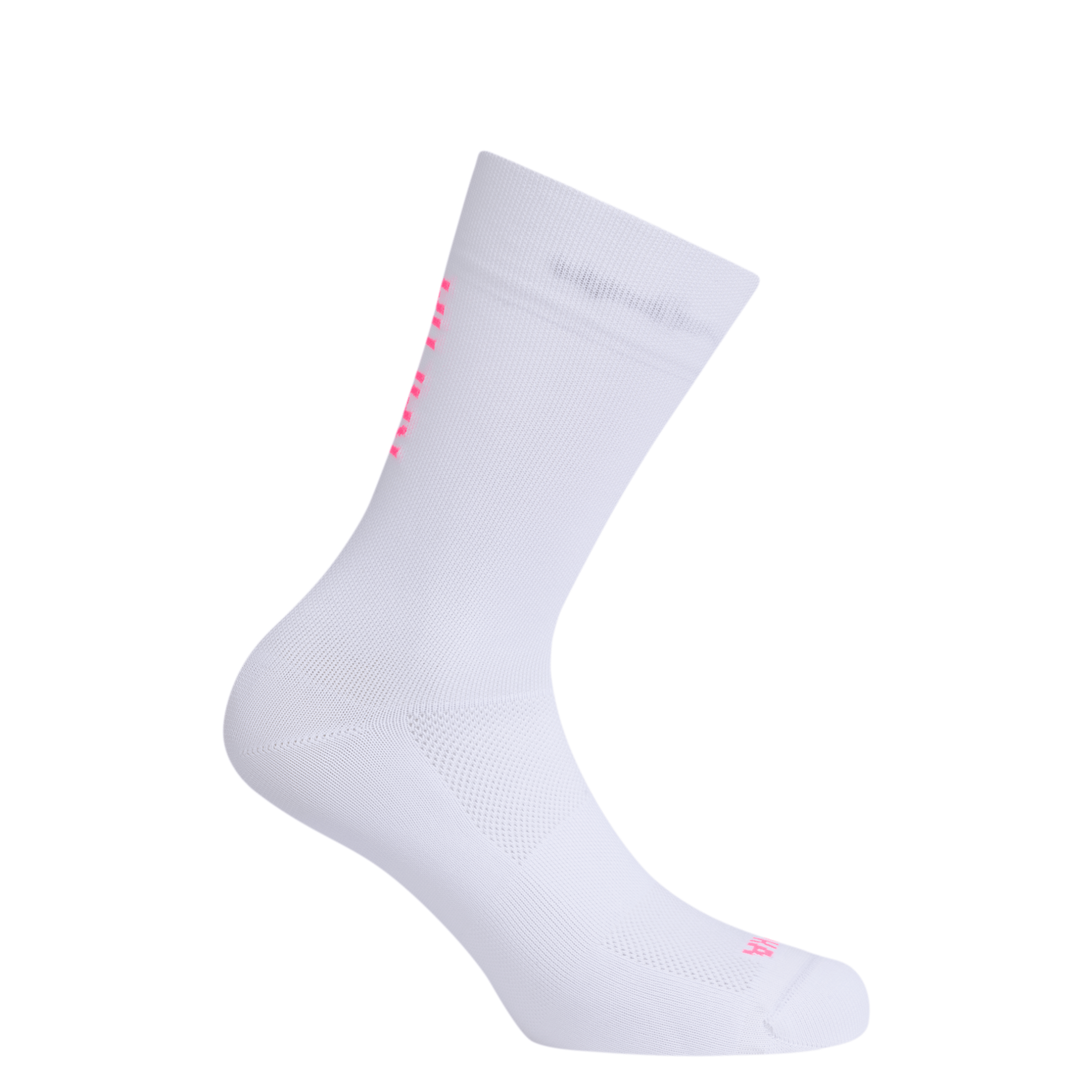 Rapha Pro Team Sock II - Regular White/Hi-Vis Pink / XS Apparel - Clothing - Socks