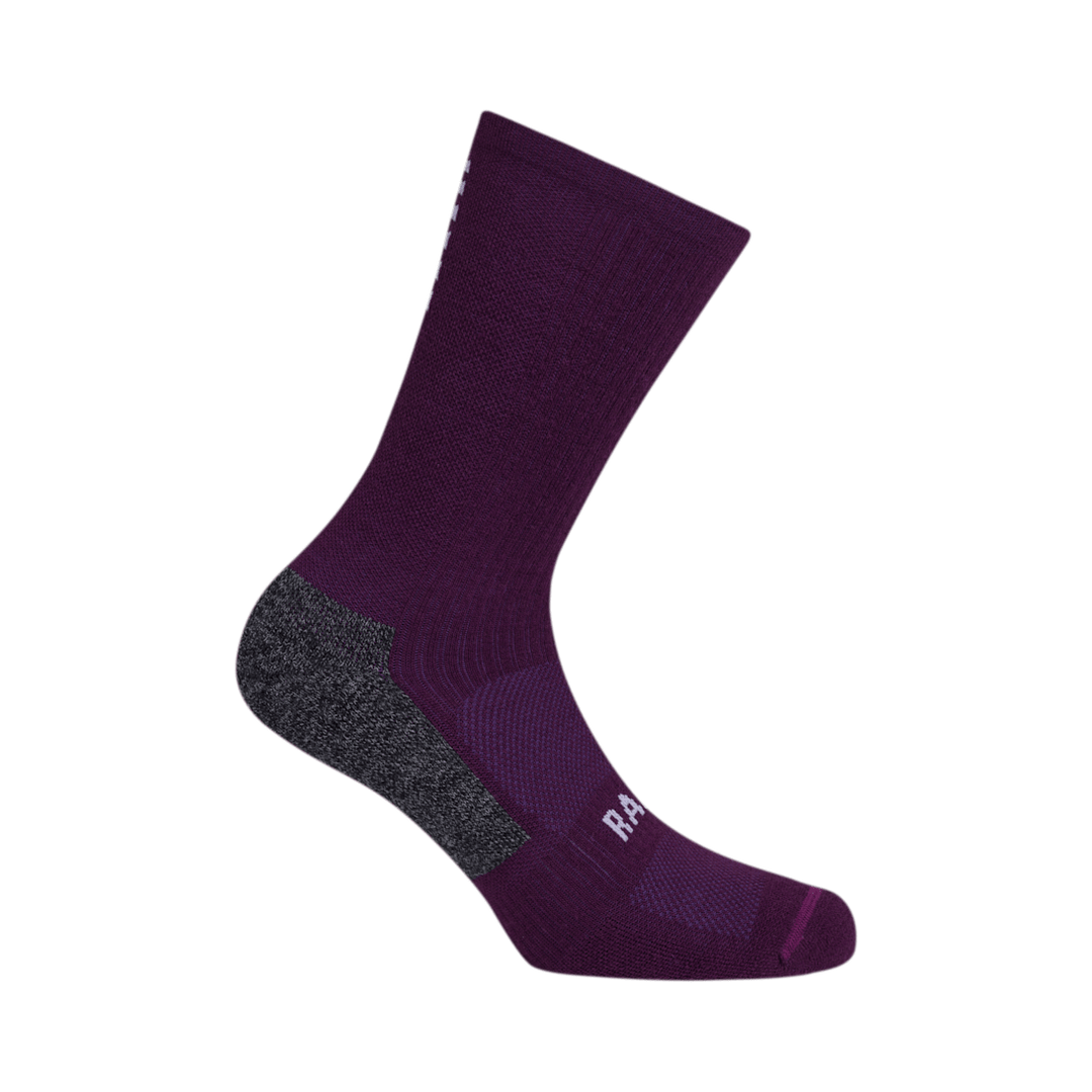 Rapha Pro Team Winter Socks Plum /White / XS Apparel - Clothing - Socks
