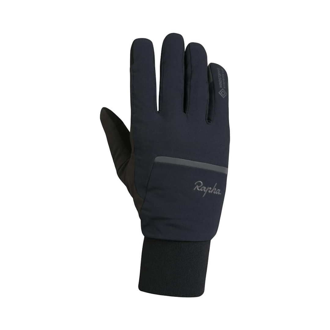 Rapha Windstopper Insulated Gloves Black/Grey Reflective / XS Apparel - Clothing - Gloves - Road