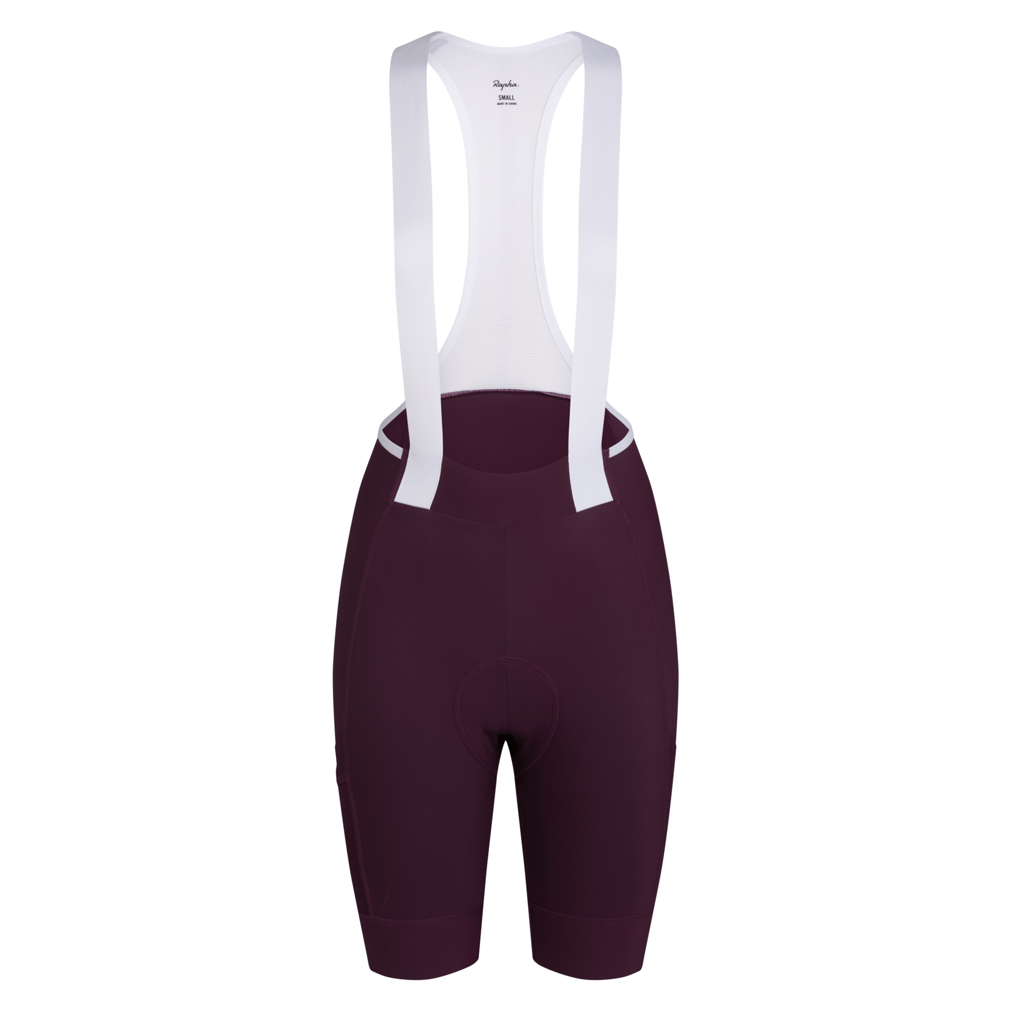 Rapha Women's Brevet Element Cargo Bib Shorts Plum/White / XXS Apparel - Clothing - Women's Bibs - Road - Bib Shorts