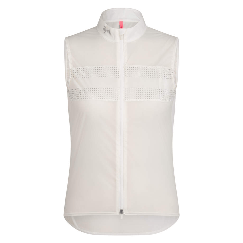Rapha Women's Brevet Wind Gilet III Cream/Silver / XXS Apparel - Clothing - Women's Vests