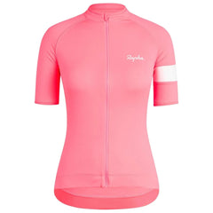 Rapha Women's Core Jersey High-Vis Pink/White / S Apparel - Clothing - Women's Jerseys - Road