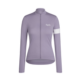 Rapha Women's Core Thermal Long Sleeve Jersey Lilac Grey/White / XXS Apparel - Clothing - Women's Jerseys - Road