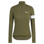 Rapha Women's Core Winter Jacket Dark Khaki/White / XXS Apparel - Clothing - Men's Jackets - Road