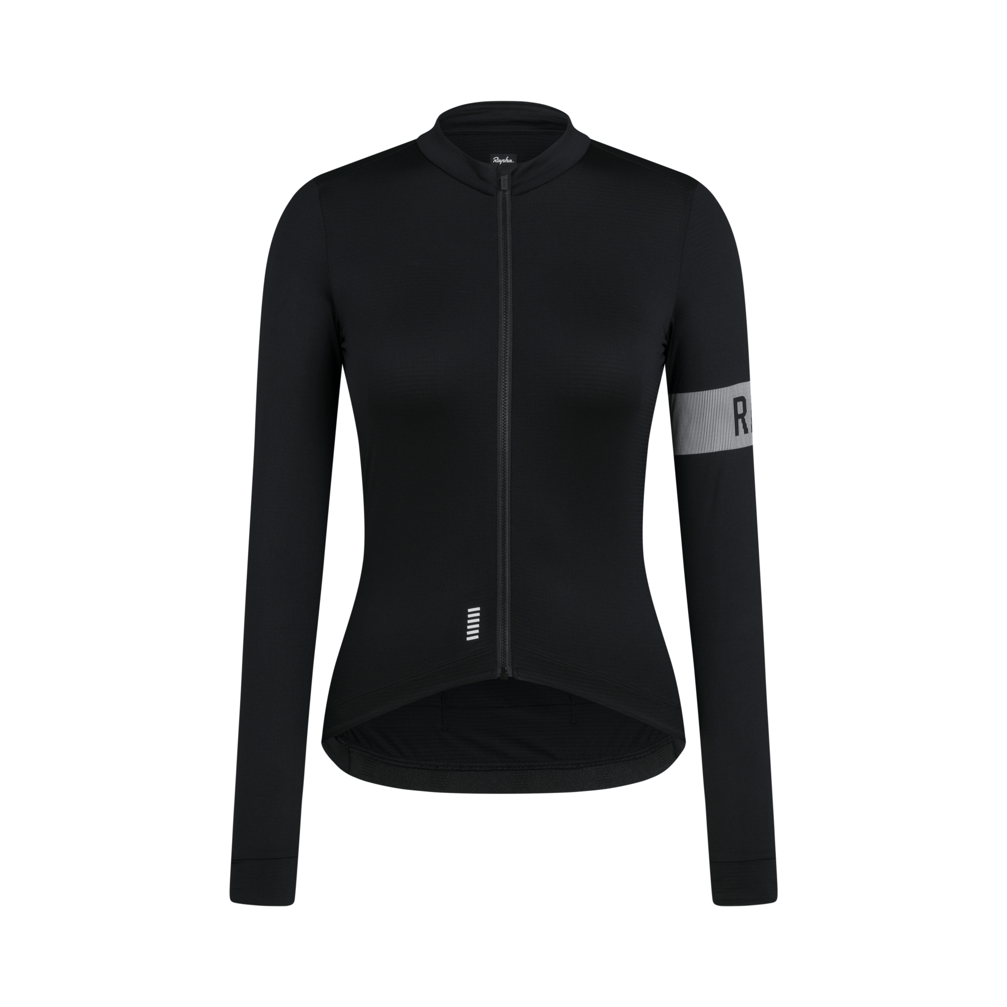 Rapha Women's Pro Team Long Sleeve Midweight Jersey II Black/White / XXS Apparel - Clothing - Women's Jerseys - Road