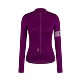 Rapha Women's Pro Team Long Sleeve Midweight Jersey II Deep Magenta/White / XXS Apparel - Clothing - Women's Jerseys - Road