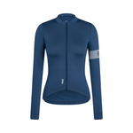 Rapha Women's Pro Team Long Sleeve Midweight Jersey II Denim Blue/White / XXS Apparel - Clothing - Women's Jerseys - Road