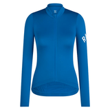 Rapha Women's Pro Team Long Sleeve Midweight Jersey Petrol Blue/White / XX-Small Apparel - Clothing - Women's Jerseys - Road