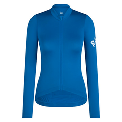 Rapha Women's Pro Team Long Sleeve Midweight Jersey Petrol Blue/White / XX-Small Apparel - Clothing - Women's Jerseys - Road