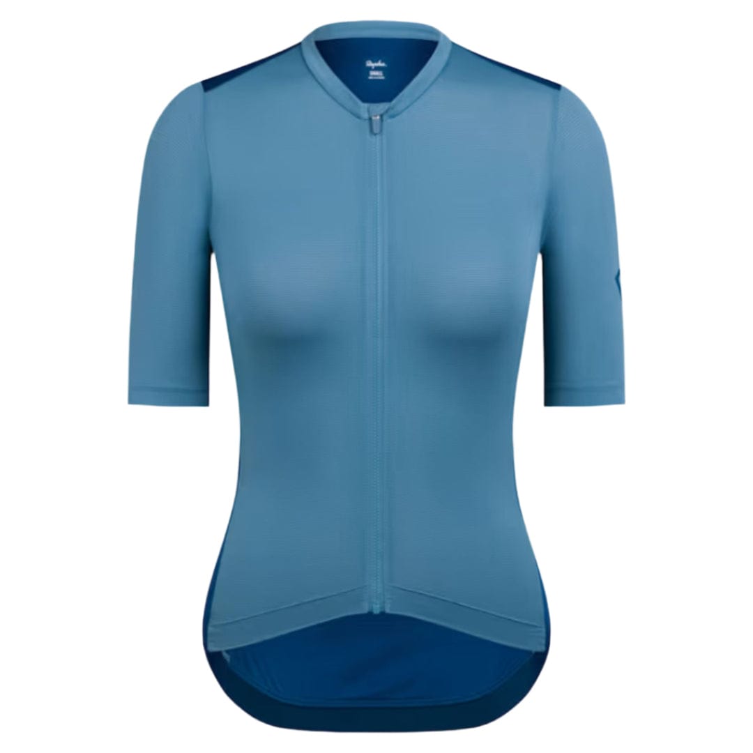 Rapha Women's Pro Team Training Jersey (2024) Dusted Blue/Jewelled Blue / L Apparel - Clothing - Women's Jerseys - Road