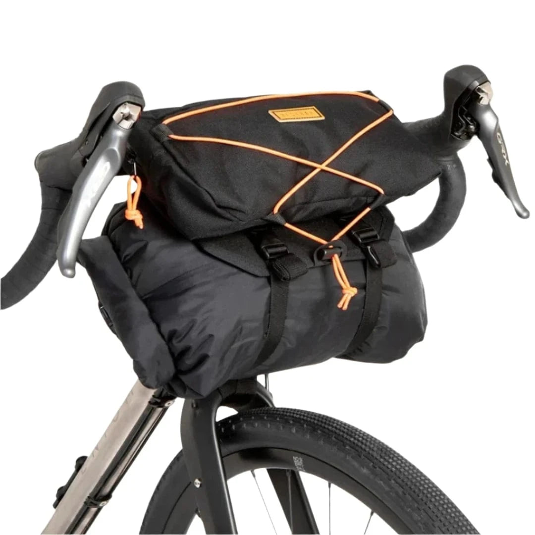 Restrap Bar Bag Black/Orange / 17L Accessories - Bags - Handlebar Bags