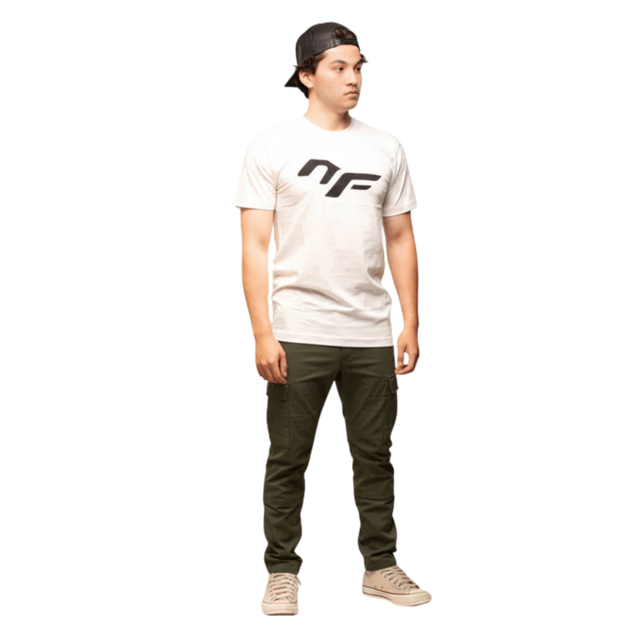 Ride NF Big Logo Slim Fit Tee White / XS Apparel - Clothing - Men's Casual - Tops