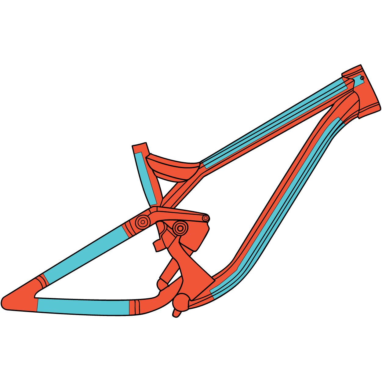 Ride Wrap Covered Protection Kit MTB Fork / Clear Gloss / Unisize Accessories - Frame Protection