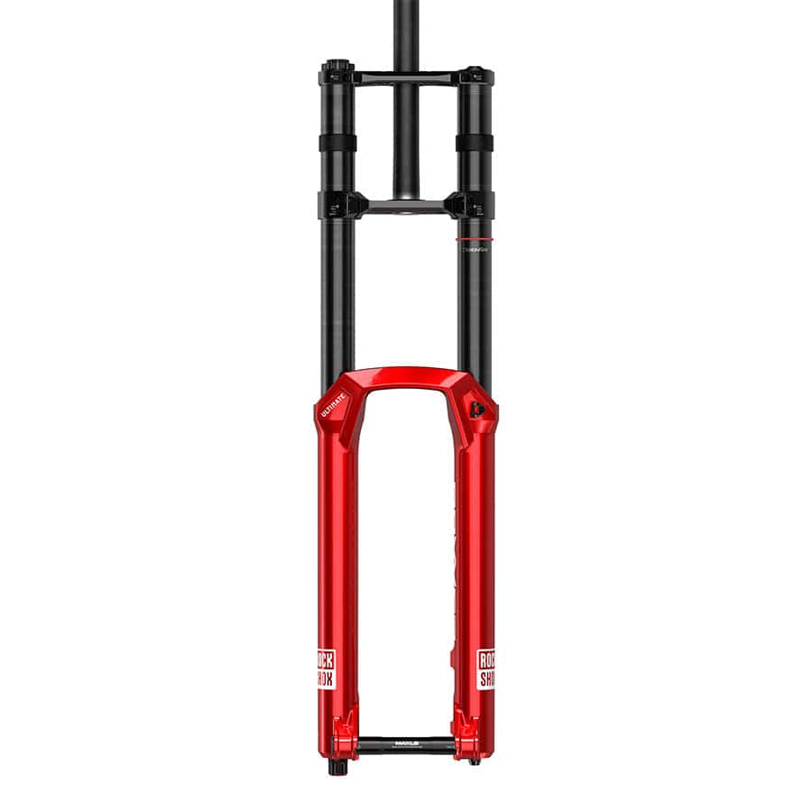 RockShox BoXXer Ultimate D2 27.5'', DebonAir+ W/ButterCups, 200mm, 1-1/8'', 20x110mm Boost TA, Rake: 48mm, Red Suspension Forks