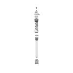 RockShox Damper - 30 Gold/Judy Gold Remote 10mm, 26 (2013+ PushLoc, OneLoc, Twistloc) RL - 30 Gold A1+/Judy Gold A3+ (Non-Boost), 11.4018.104.031 Fork Repair Parts
