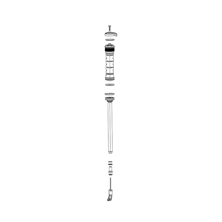 RockShox Damper - Recon/Recon S/Sektor Damper for Recon/Recon S/Sektor, CROWN RL (THREAD PITCH 0.8MM) 130-150MM - (BOOST ONLY)  SEKTOR SILVER A2 (2017+)/RECON RL A1-A2 (2018-2020), 11.4018.104.035 Fork Repair Parts