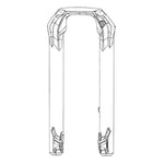 RockShox Lower Leg - BoXXer Ult Red RockShox, Lower Leg for BoXXer Ult Red, 11.4018.091.007 Fork Repair Parts