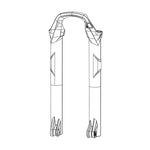 RockShox Lower Leg SID/RBA 2927+ DFBLK RockShox, Lower Leg for SID/RBA 2927+ DFBLK, 11.4018.006.233 Fork Repair Parts