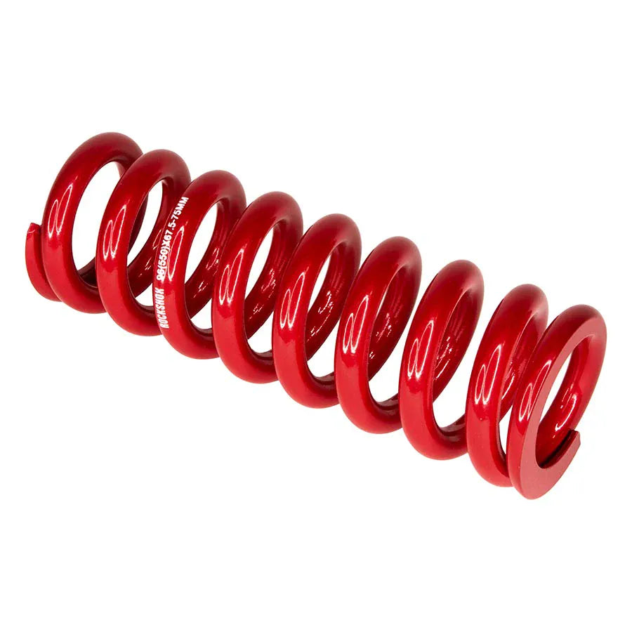 RockShox, Metric Spring - Electric Red, LENGTH 174MM, SPRING TRAVEL (67.5-75MM), 250 LB Parts - Suspension - Springs
