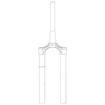 RockShox Pike CSU Pike CSU, DEBONAIR 27 BOOST™ 15X110 46 OFF-SET TAPER DIFFUSION BLACK (NO GRADIENTS) - PIKE B1-B2 (2018-2019). PIKE SELECT/SELECT+ (2020) Fork Repair Parts