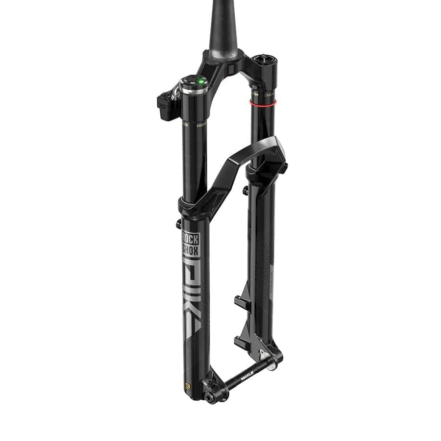 RockShox Pike Ult Flight Attendant A3 RockShox, Pike Ult Flight Attendant A3, Suspension Fork, 29'', DebonAir+ W/ButterCups, 140mm, 1-1/8''-1.5'', 15x110mm TA, Rake: 44mm, Black, Remote: Sold Separately Suspension Forks