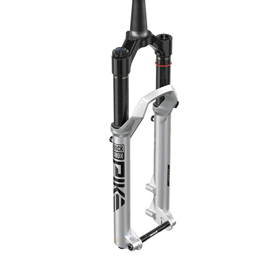 RockShox Pike Ultimate C2 27.5'', DebonAir+ W/ButterCups, 120mm, 1-1/8''-1.5'', 15x110mm TA, Rake: 37mm, Silver / 275 Suspension Forks