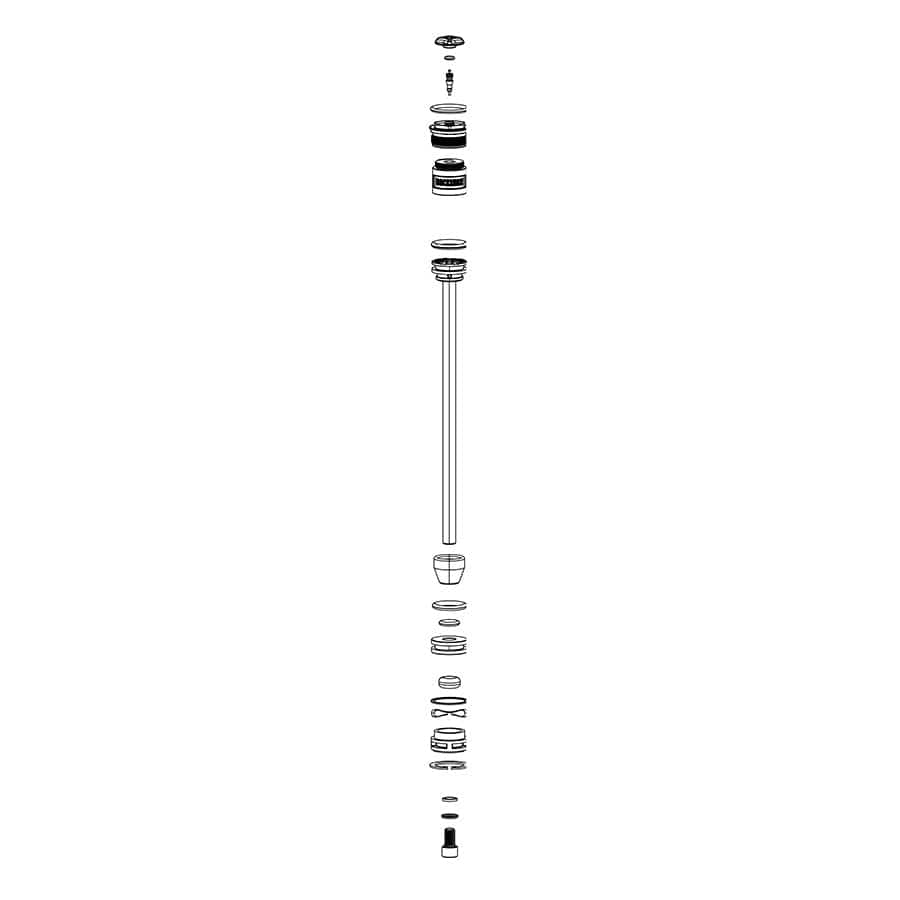 RockShox Spring - Bluto SA 100 00mm, 11.4018.010.141 Fork Repair Parts