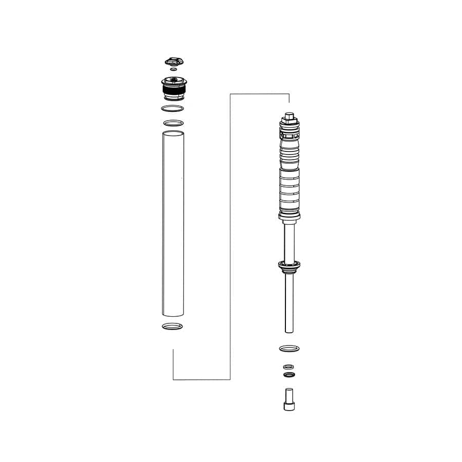 RockShox Spring - JudyS 30S 80-120 RockShox, Solo Air Spring for JudyS 30S 80-120, 11.4018.010.231 Fork Repair Parts