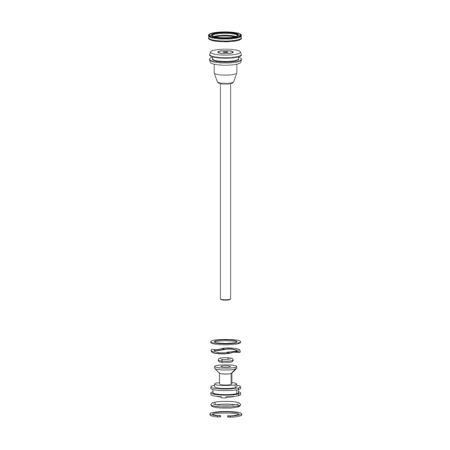 RockShox Spring - Pike DJ 100 RockShox, Solo Air Spring for Pike DJ 100, 11.4018.010.146 Fork Repair Parts