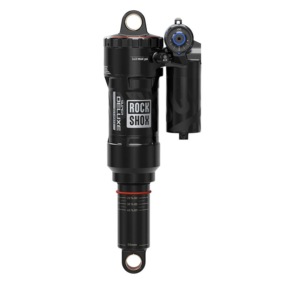 RockShox Super Deluxe Ultimate RC2T RockShox, Super Deluxe Ultimate RC2T, Rear shock, 230x62.5, Shaft Eyelet: Standard, Body Eyelet: Bearing, Linear Air, 0Neg/1Pos Tokens, LinearReb/MComp, 320lb Lockout Rear shocks