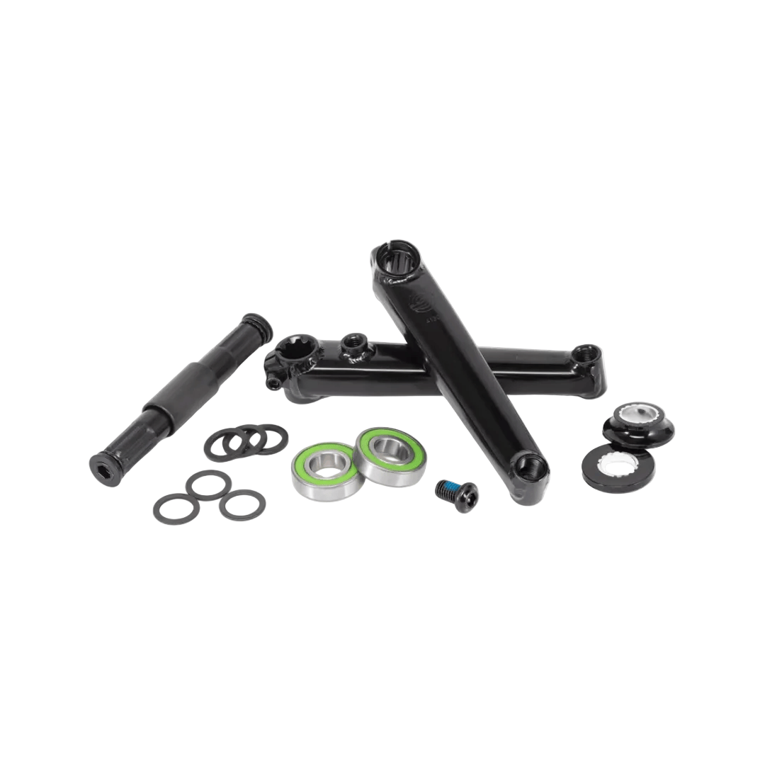 Salt Revo Crankset, Spindle: 19mm, 19mm, 175mm, Black, BMX, Set Parts - Cranksets