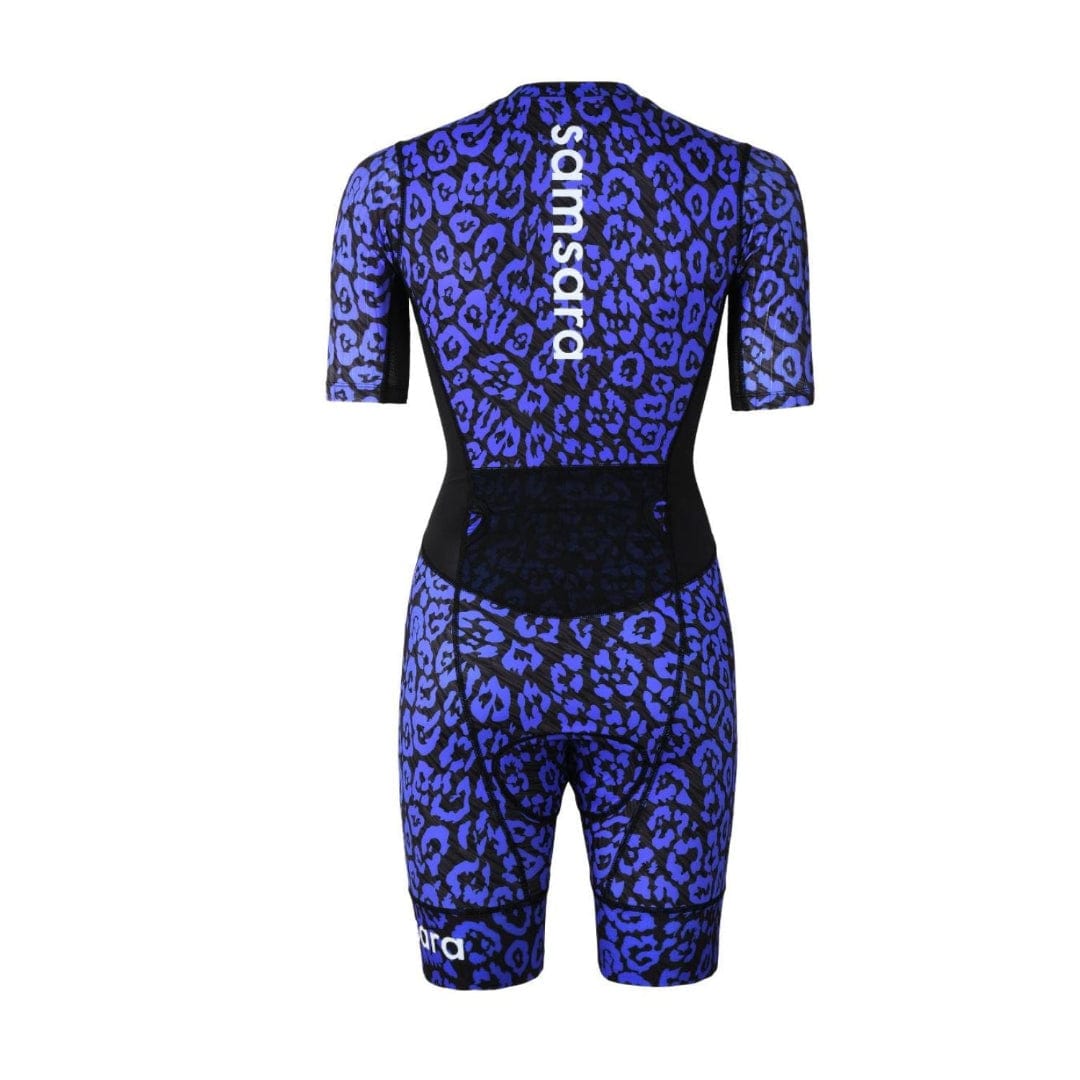 Samsara Performance Tri Suit - Iris Leopard