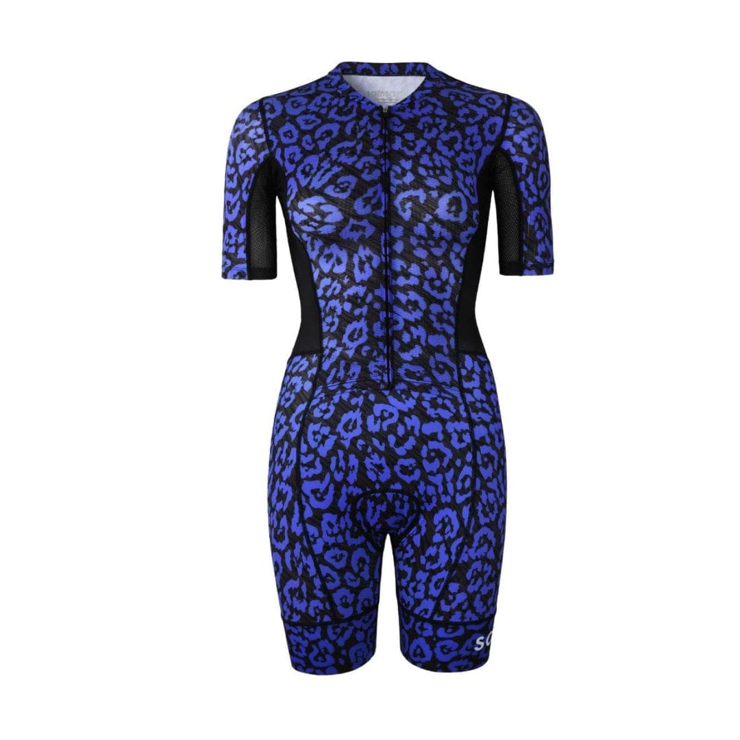 Samsara Performance Tri Suit - Iris Leopard Iris Leopard / XS