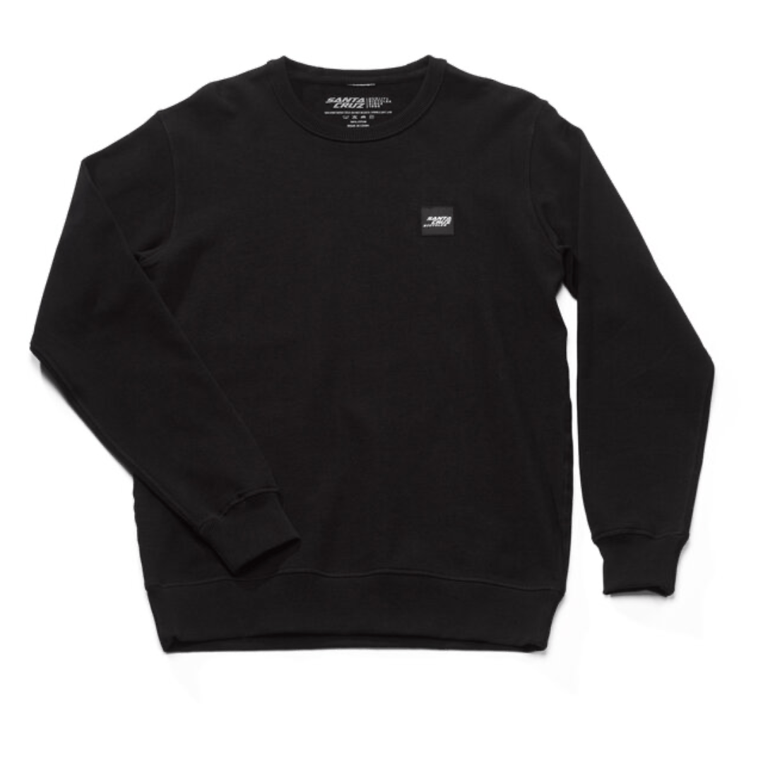 Santa Cruz Patch Crewneck Black / XS Apparel - Clothing - Unisex Casual - Tops