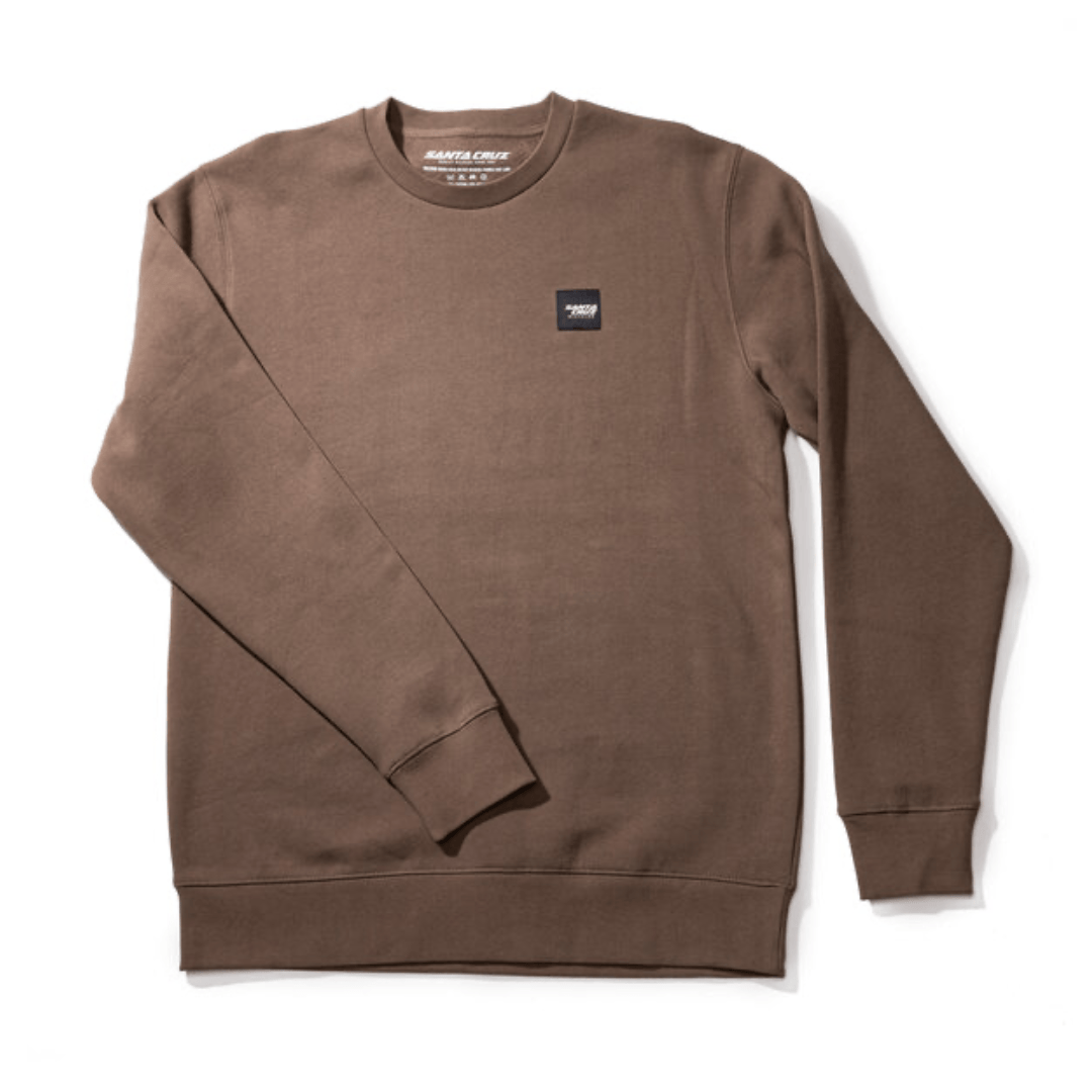 Santa Cruz Patch Crewneck Brown / XS Apparel - Clothing - Unisex Casual - Tops