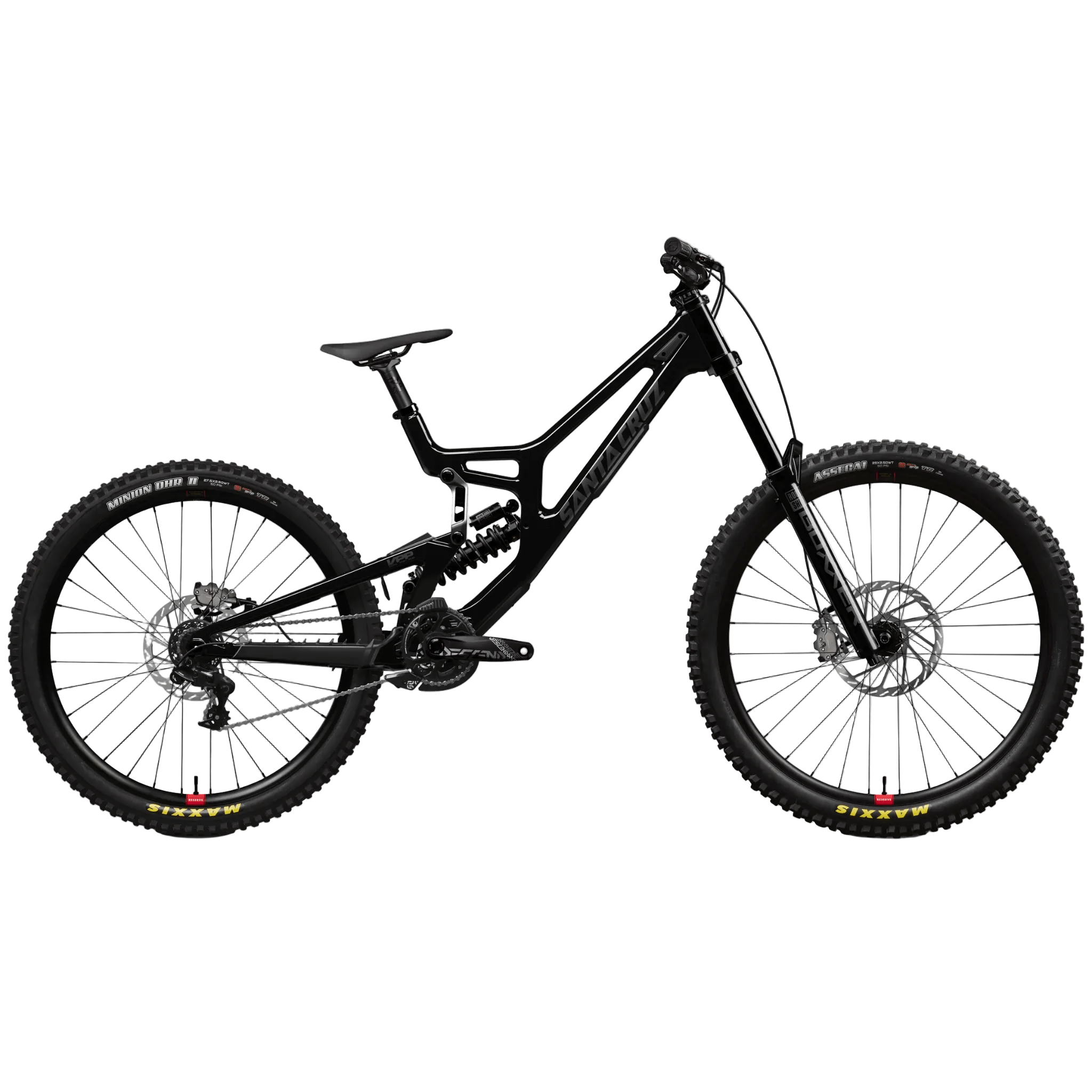 Santa Cruz V10 8 CC MX DH S Gloss Black Sparkle / S Bikes - Mountain