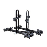 Saris Freedom 2'', Bikes: 4, Max weight per bike: 60 lb for 2 closest - 35 lb for 2 furthest trays Hitch Racks