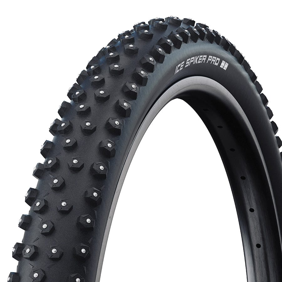 Schwalbe Ice Spiker Pro 27.5x2.25, Wire, Clincher, WiC, RaceGuard, 67TPI, Black Parts - Tires - Mountain